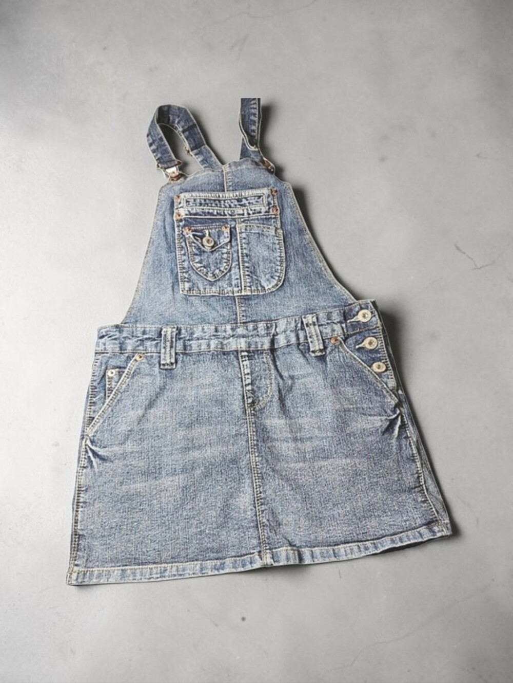Women's YMI Denim Overall Skirt Size 3